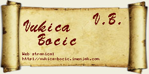 Vukica Bocić vizit kartica